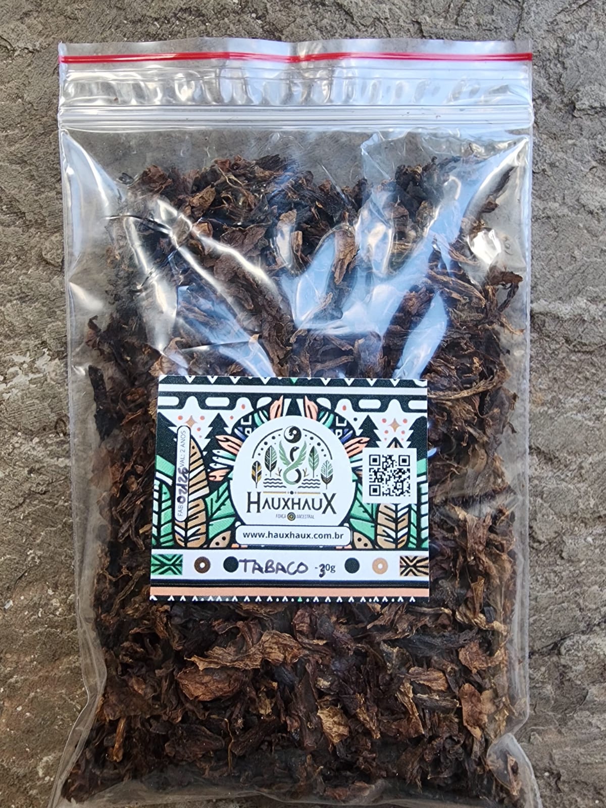 Tabaco orgânico Mói – moído para cachimbo
